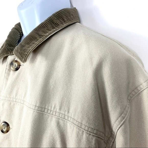 Columbia Unisex Heavy Jacket Beige zipper Sz L - Picture 4 of 12